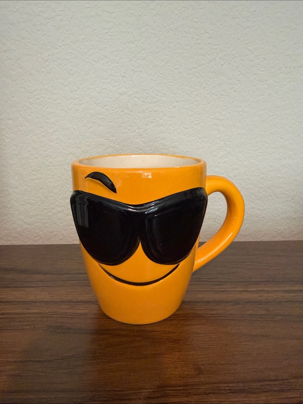Yellow Orange Sunglasses Emoji Ceramic Mug - Brand:
